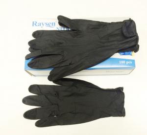 Wholesale Black Thick Nitrile Powder Free Gloves Latex Free Nitrile Gloves Fully Textured from china suppliers