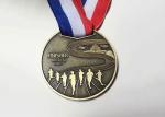 60mm Diameter Custom Sports Medals , 10km Marathon Finishers Running Award