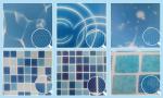 Relle Vinyl Swimming Pool Liners Inground Blue Mosaic Custom Pool Liners