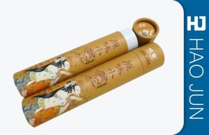 Wholesale Professional Printed Round Cardboard Wine Tubes With Lids , Eco Friendly from china suppliers