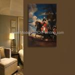 Framed People Oil Painting Handmade Napoleonic War Paintings 60 X 90 Cm