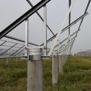 Wholesale Silver SS304 SS316 Solar Panel Mounting Brackets Ground Mounted Solar Structure from china suppliers