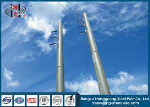 Wholesale Electric Power Transmission Steel Utility Poles Custom Color For 3mm Thickness from china suppliers