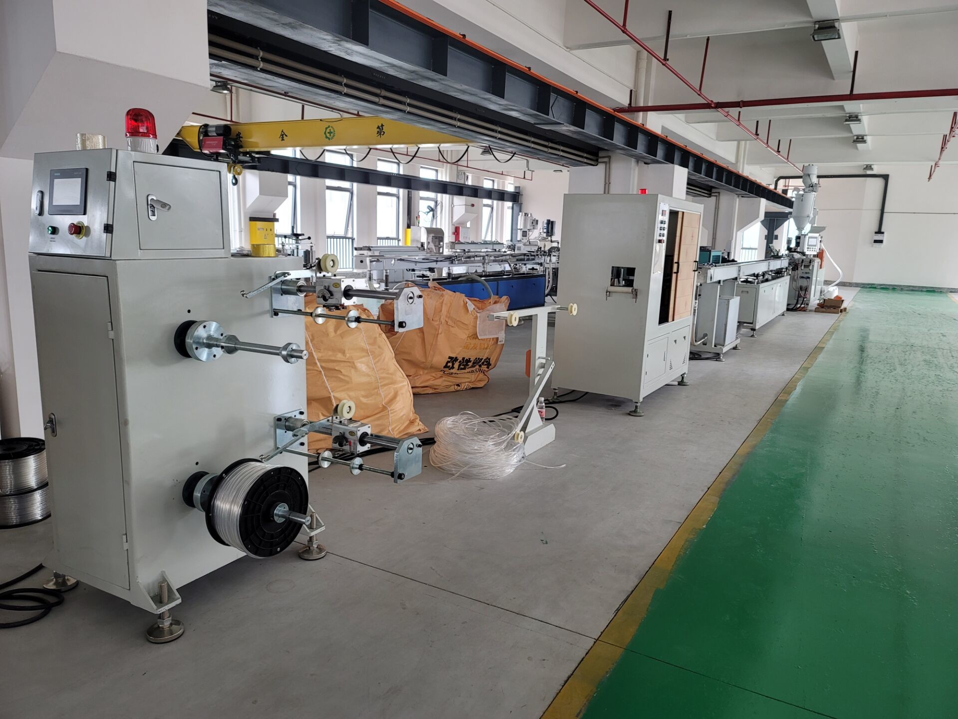Pneumatic PU Air Pipe Extrusion Machine , TPU Air Tube Production Line