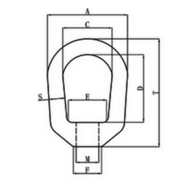 Hot Dip Galvanized Carbon Steel Crosby G 400 Eye Nut