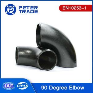 Wholesale 2D Radius EN10253-1 Carbon Steel Grade S235 S265 90 Degree Elbow Black Painting / Galvanized from china suppliers