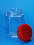 1200Ml Square Plastic Storage Bins Custom Color Lid Anti Bacteria 85MM Caliber
