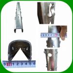 Long Life Anti Rusty Plant Support Posts With H / Round Holes Height 2.2m