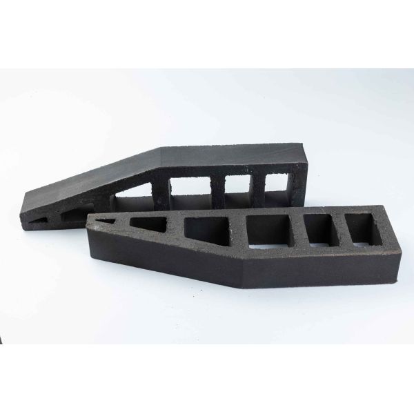 Different Shape Dark Grey Brick For Wall Design