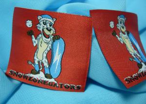 Wholesale Metal Yarn Gold and Silver Lurex Woven Clothing Brand Label with Middle Folded from china suppliers