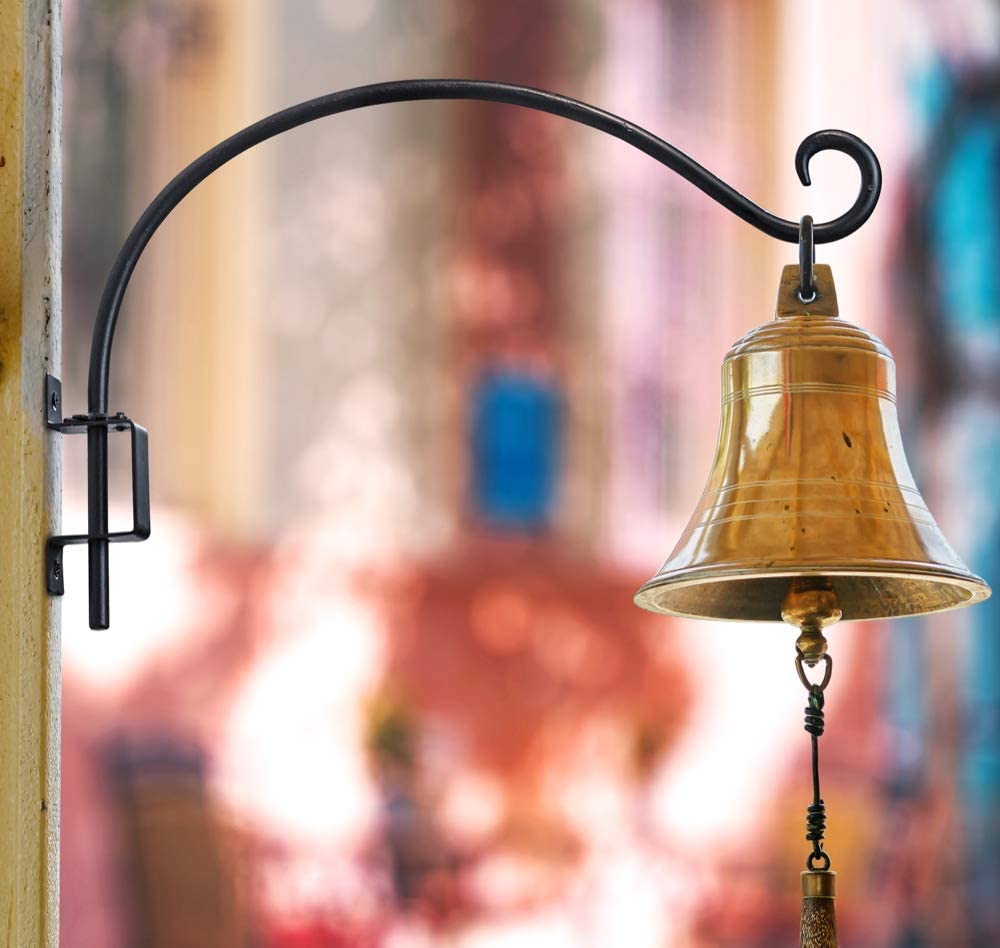 Transitional Design Metal Swivel Plant Hanger Hook for Outdoor Birdhouses or Feeders