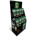 Customized Vintage Display Stand Pinewood Wine Display Rack for Liquor Store