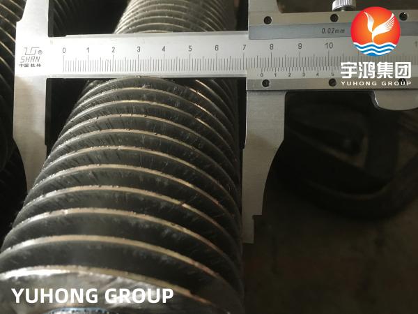 Finned Tube ASME SA213 SMLS T12 Stainless Steel Tube HFW Carbon Steel Fins for