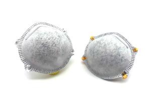 Wholesale Gray Color Carbon Filter Respirator Mask , FFP2 Activated Carbon Dust Mask from china suppliers