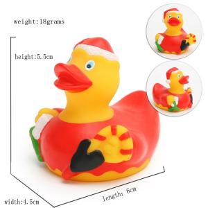 Wholesale Promotional Gift Mini Christmas Rubber Duck With Santa Hat / Custom Logo 6P Free from china suppliers