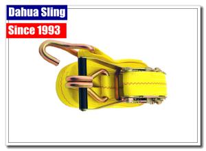 Wholesale Self Tightening Cargo Ratchet Straps Enclosed Trailer Tie Downs With Yellow Webbing from china suppliers
