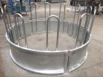 Metal Galvanized Steel Round Bale Pasture Hay Rack Livestock Feeder