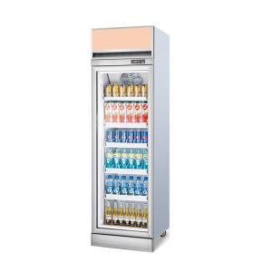 Wholesale 450L Vertical Beverage Cooler Supermarket Refrigerated Display Case from china suppliers
