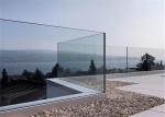 Modern Clear Tempered Glass Balustrade Aluminum U Based Channel