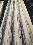 Royal White Ebony Natural Wood Veneer with Unique Creamy White Yellow Background
