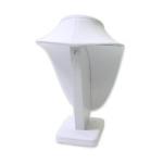 High End Necklace Bust Display Stand Faux PU Embossing With Interior Material