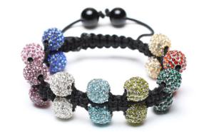 Wholesale Shamballa Bracelet, Crystal Pave Alloy Beads, Double Row from china suppliers