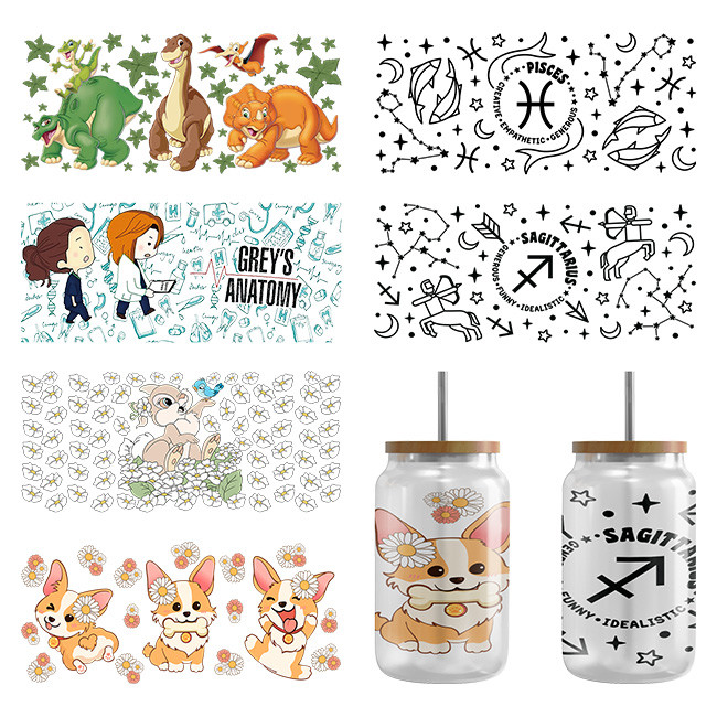 DIY 0.1mm Removeable Adhesive UV DTF Transfer Film Sticker Wraps OEM