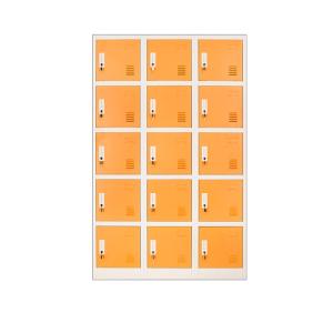 Wholesale Gym Modern Metal Lockers Wardrobe Multi Functional Metal Storage Unit 15 Doors from china suppliers