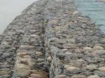 Galfan 100*120 Stone Cage Wire Mesh , Honeycomb Gabion Mesh