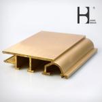 Heatproof Golden C3850 Brass Window Frames For Home Decoration