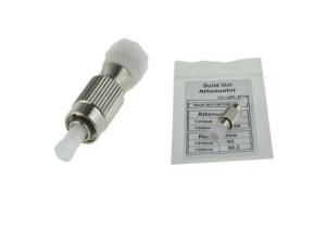 Wholesale FC UPC Fiber Optic Attenuator 10dB Fixed Flange Single Core 1260 - 1620nm Wavelength from china suppliers