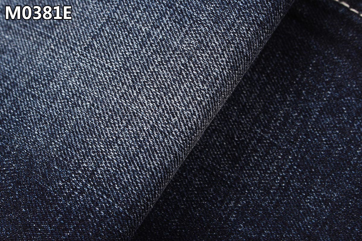 99% Cotton 1% Spandex Crosshatch Denim Fabric 12oz Heavy Men Jeans Material