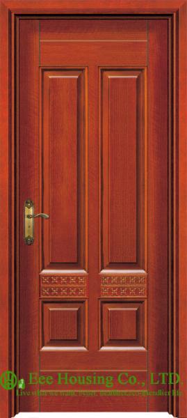 Raise Panel Solid Teak Natural Timber Entry door For Villas/Apartment, Solid