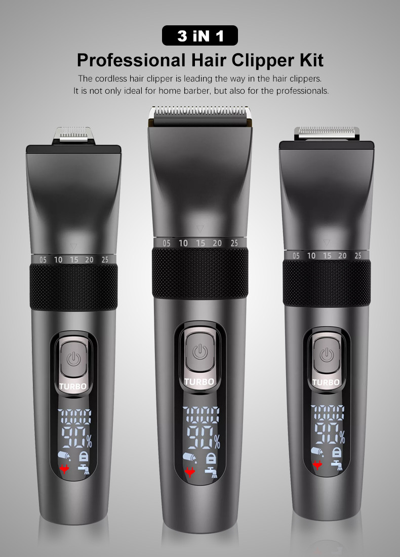Waterproof Electric Cordless Hair Trimmer 10w Multifunctional For Men