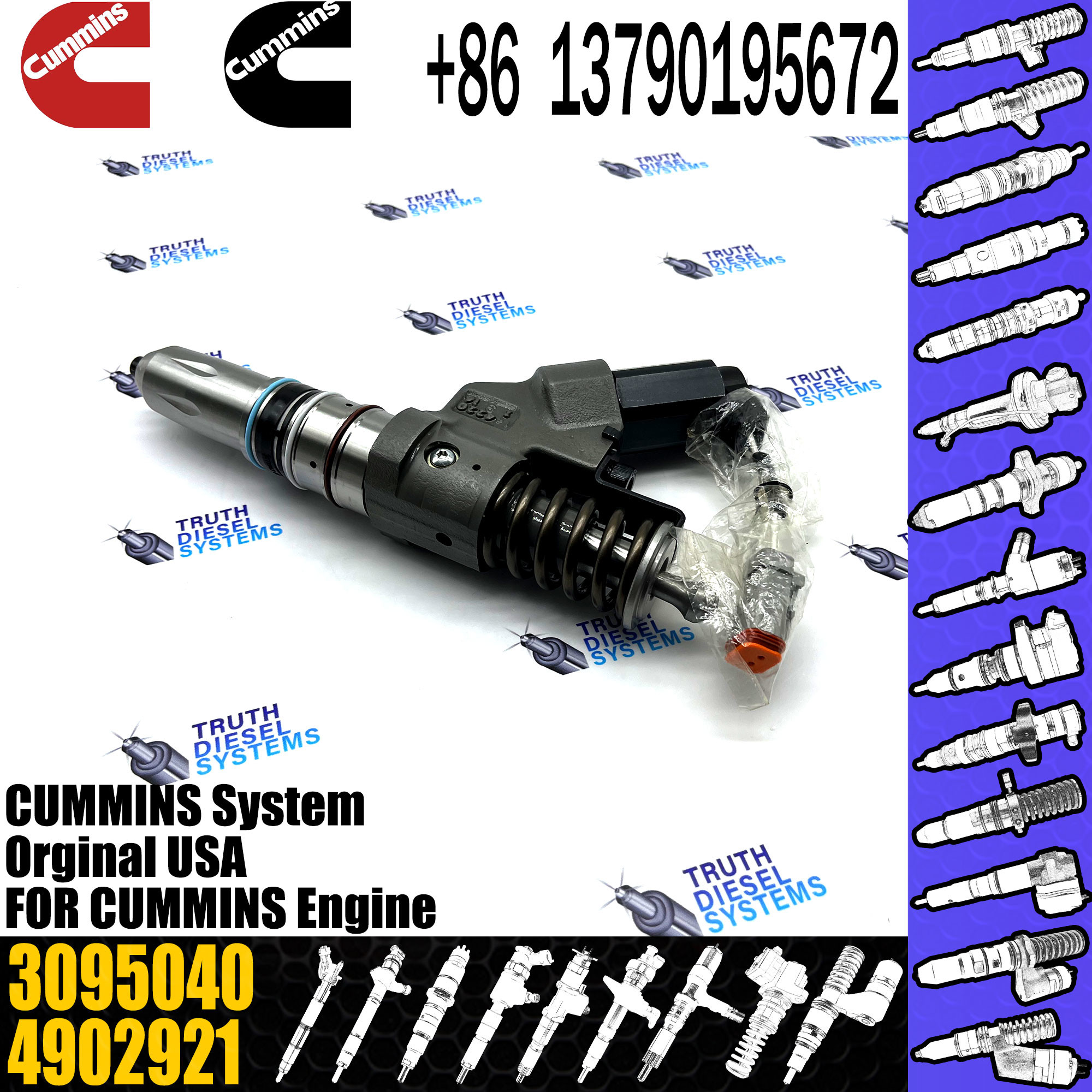 M11 Fuel Injector Assembly 4026222 4903472 4061851 4903319 3095040 4902921 3411756 4903084 3411754 4928171
