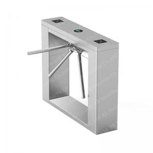 China Barcode Recognition Tripod Turnstile Construction Site Electrical Anti-panic Waist High Doors Device on sale