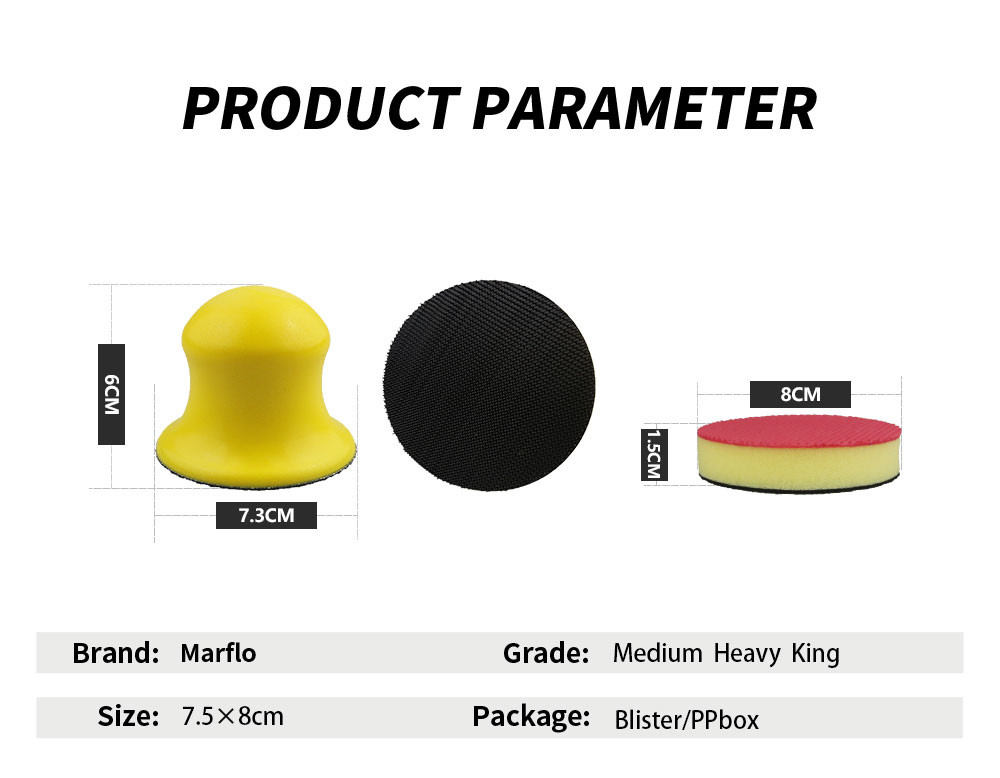 130mm 150mm 80mm Car Clay Pad Blister Packaged For Car Polishing