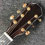 Ebony Fingerboard 41 Inch Acoustic Electric Guitar with Arm Rest Real Abalone