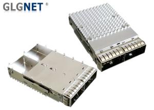 Wholesale EMI Springs QSFP28 Connector Cage 1 x 2 Ganged Press Fit Mount Type from china suppliers