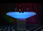Glowing Illuminated Bar Tables 15 Colors Metal Stand 12 Months Warranty