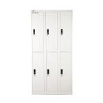 Fireproof Employee Lockers 6 Door Metal Filing Cabinets