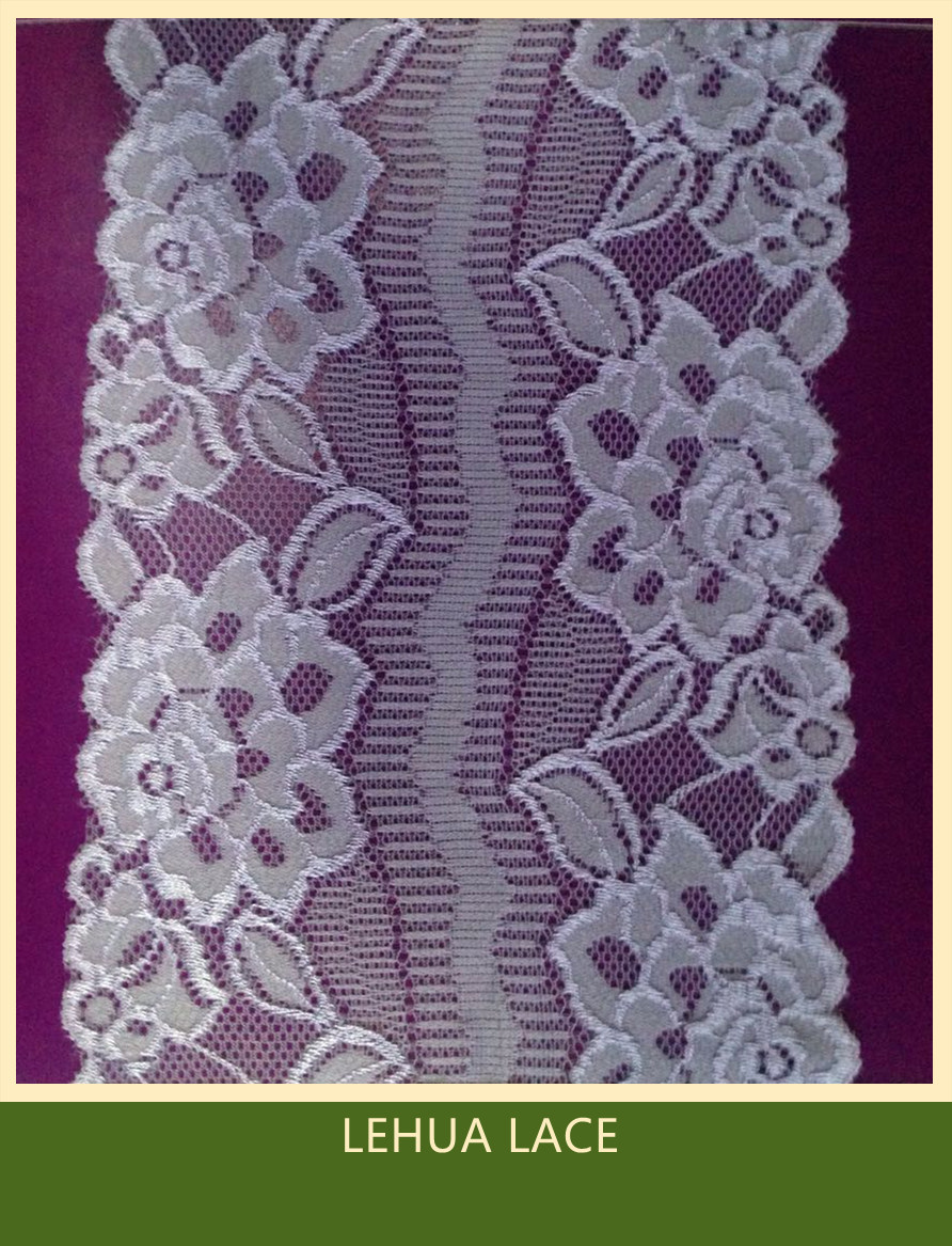 Hot Selling and nice quality Nylon Spandex Stretchy Brazil Lace from China