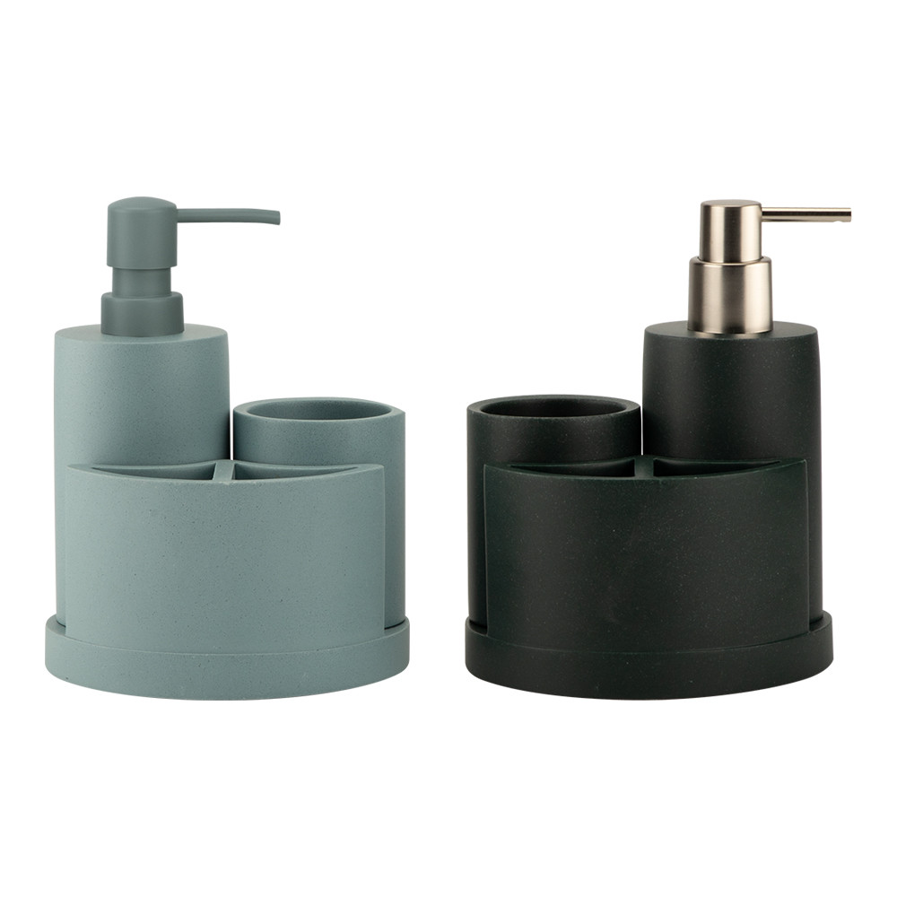 3pcs bath Kit include lotion dispenser with sand nickle ABS pump and tumbler and toothbrush tray