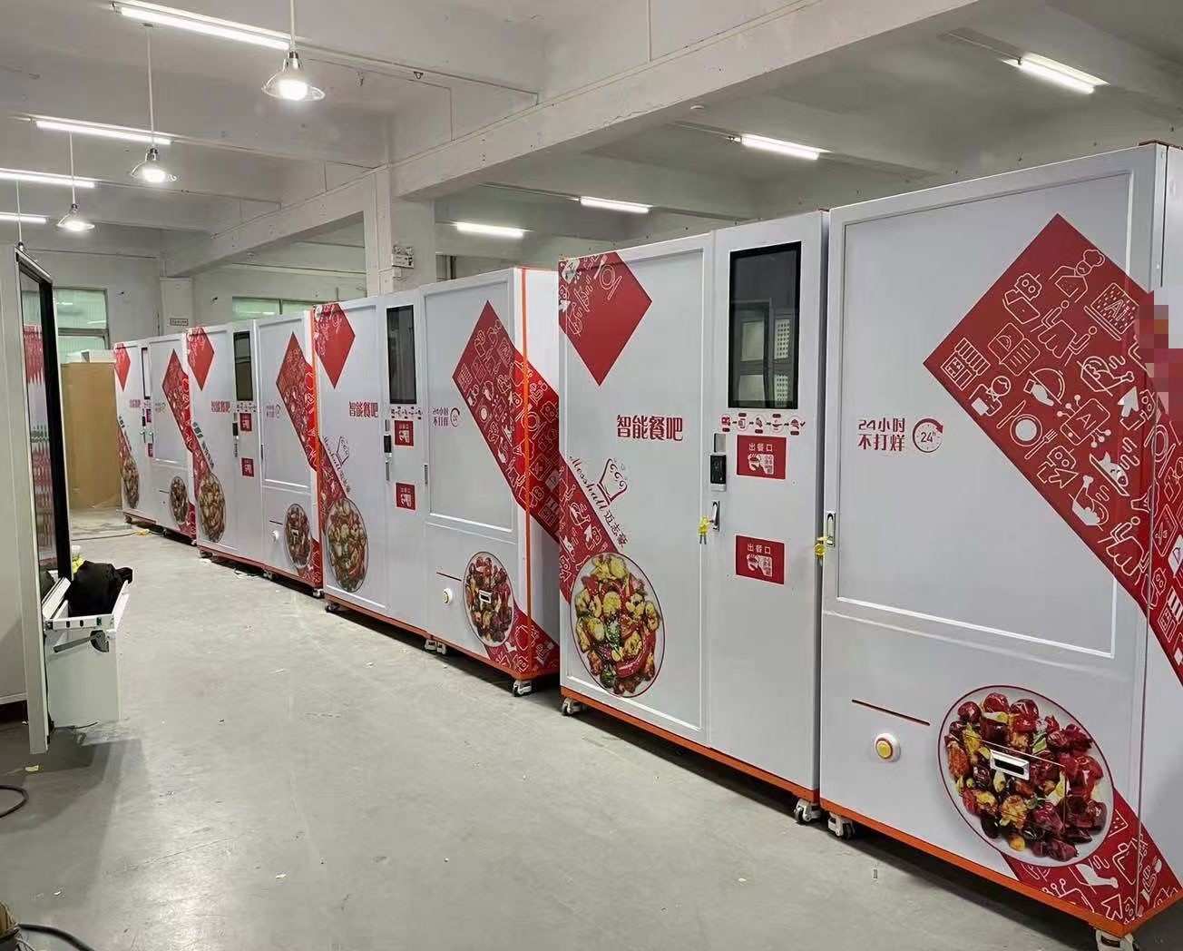 Fast Food Vending Machine With Heating Bento Vending Machine