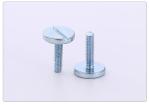 White Zinc Plated Steel Slotted Drive Thumb Screws GB833 Big Filliser Head