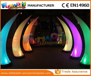 Wholesale PVC Coated Nylon / PVC Tarpaulin Inflatable Lighting Decoration Cone For Backyard from china suppliers