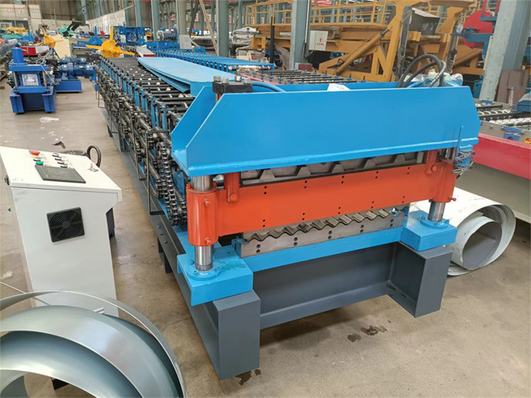 0.3-0.8mm Roof Wall Panel Double Deck Roll Forming Machine 380V 50Hz