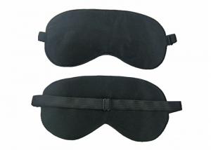 Portable Silk Sleeping Eye Shades For Break , Black Color sleeping eye patch