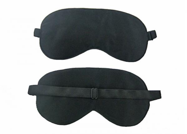 Quality Portable Silk Sleeping Eye Shades For Break , Black Color sleeping eye patch for sale
