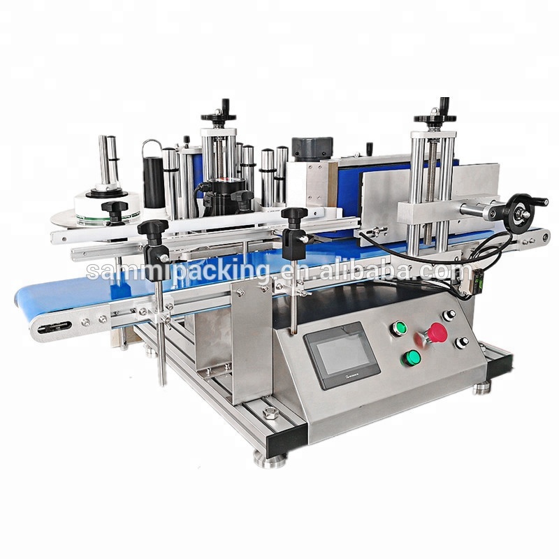 Sticker Liquid Soap Automatic Water Bottle Labeling Machines 2 Side With Coder